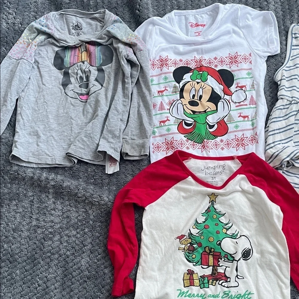 Girls Pineapple Print , Christmas, Disney bundle size 3T